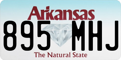 AR license plate 895MHJ