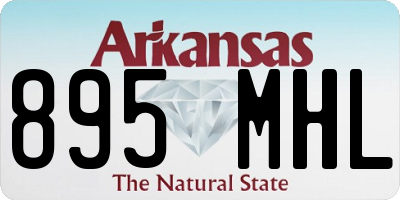 AR license plate 895MHL