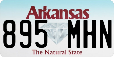 AR license plate 895MHN