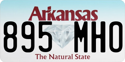 AR license plate 895MHO