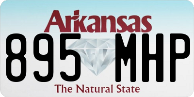 AR license plate 895MHP
