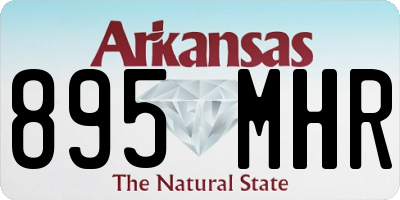AR license plate 895MHR