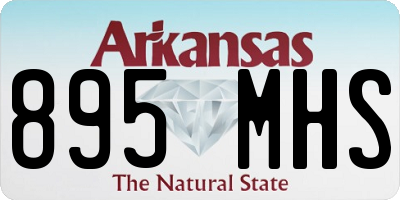 AR license plate 895MHS