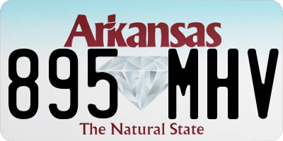 AR license plate 895MHV