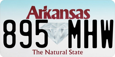 AR license plate 895MHW