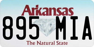 AR license plate 895MIA