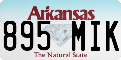 AR license plate 895MIK