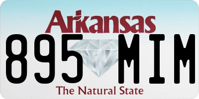 AR license plate 895MIM