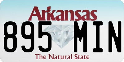 AR license plate 895MIN