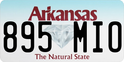 AR license plate 895MIO