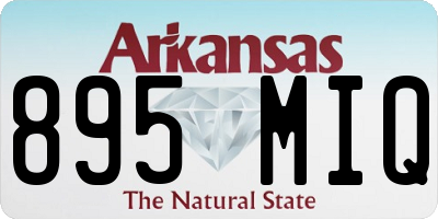 AR license plate 895MIQ