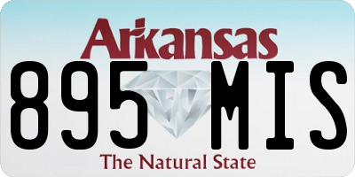 AR license plate 895MIS