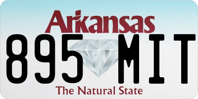 AR license plate 895MIT