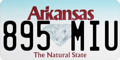 AR license plate 895MIU