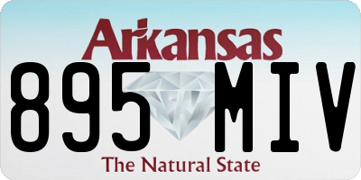 AR license plate 895MIV