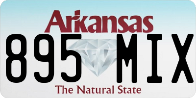 AR license plate 895MIX