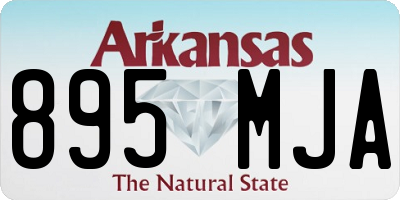 AR license plate 895MJA