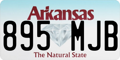AR license plate 895MJB