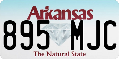 AR license plate 895MJC