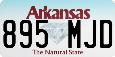 AR license plate 895MJD