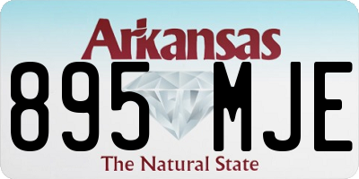 AR license plate 895MJE
