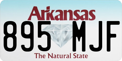 AR license plate 895MJF