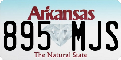 AR license plate 895MJS
