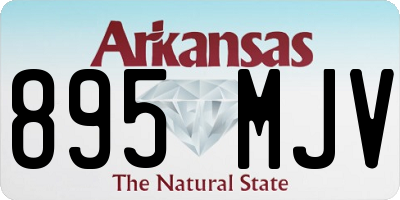 AR license plate 895MJV