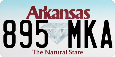 AR license plate 895MKA