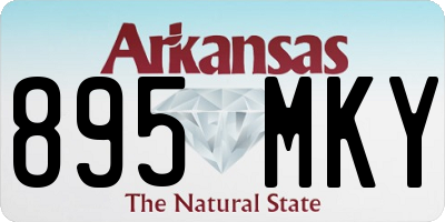 AR license plate 895MKY