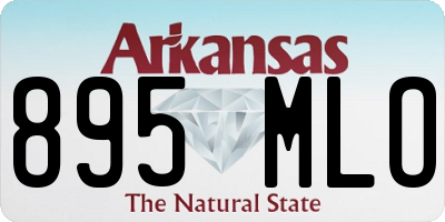 AR license plate 895MLO