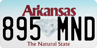 AR license plate 895MND