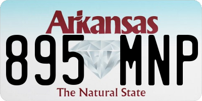AR license plate 895MNP
