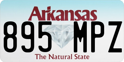 AR license plate 895MPZ