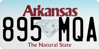 AR license plate 895MQA