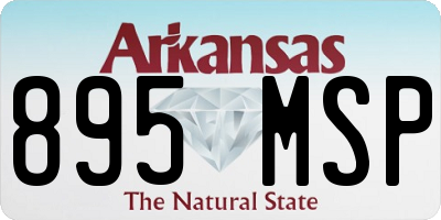 AR license plate 895MSP
