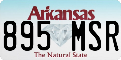 AR license plate 895MSR