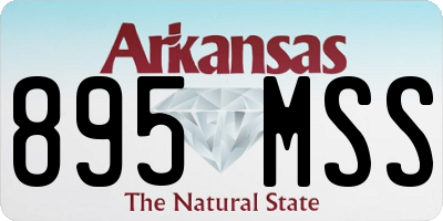 AR license plate 895MSS