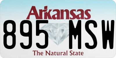 AR license plate 895MSW