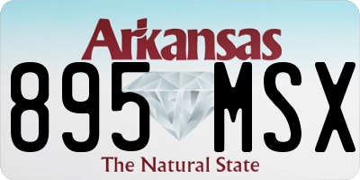 AR license plate 895MSX