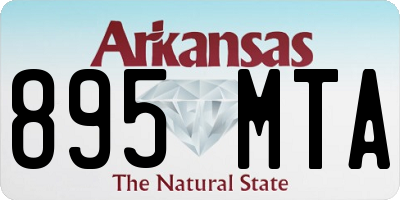 AR license plate 895MTA