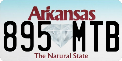 AR license plate 895MTB
