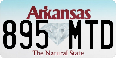 AR license plate 895MTD
