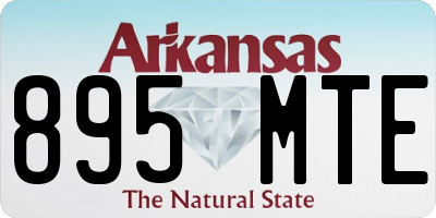 AR license plate 895MTE