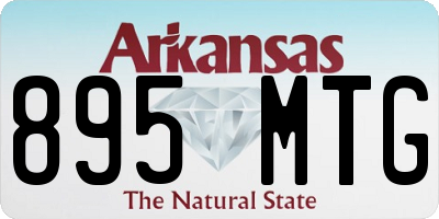 AR license plate 895MTG
