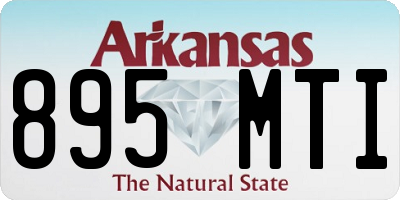 AR license plate 895MTI