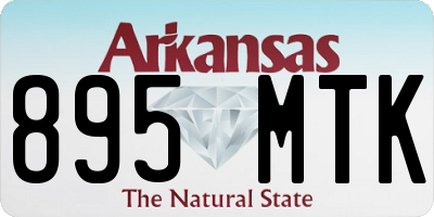 AR license plate 895MTK