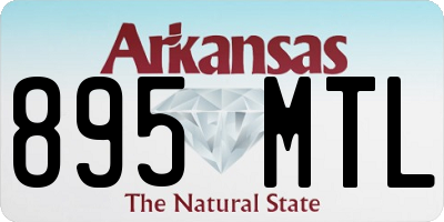 AR license plate 895MTL