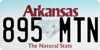 AR license plate 895MTN