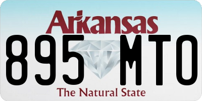 AR license plate 895MTO